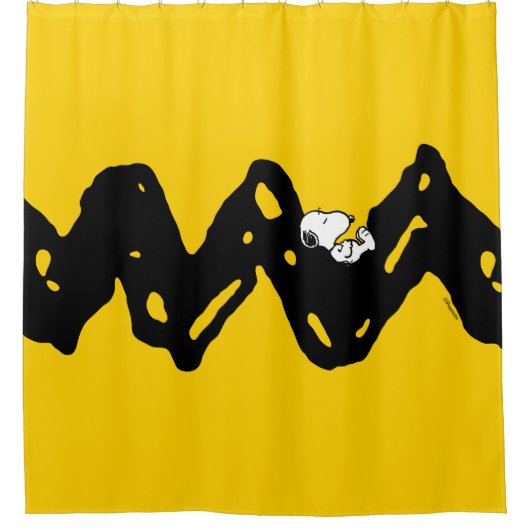 pinda's | Snoopy Nap Douchegordijn (Voorkant)