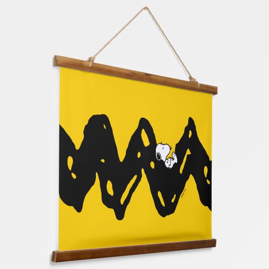 pinda's | Snoopy Nap Hangend Wandkleed (Gebogen)