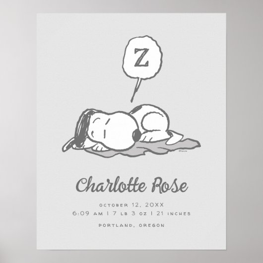 pinda's | Snoopy Nap Poster (Voorkant)