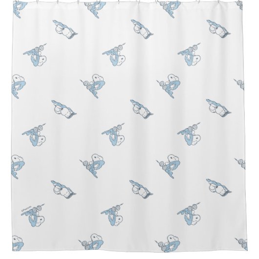 pinda's | Snoopy Nap Time Pattern Douchegordijn (Voorkant)