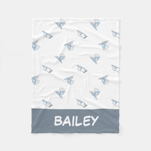 pinda's | Snoopy Nap Time Pattern Fleece Deken (Voorkant)