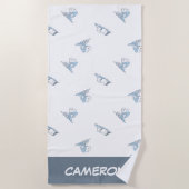 pinda's | Snoopy Nap Time Pattern Strandlaken (Voorkant)