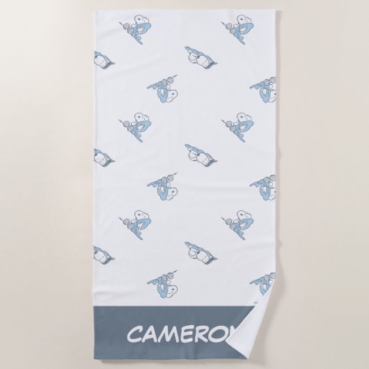 pinda's | Snoopy Nap Time Pattern Strandlaken (Voorkant)