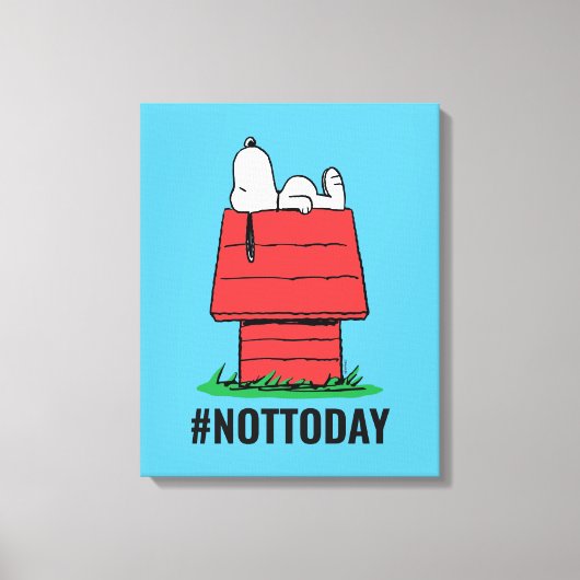 pinda's | Snoopy Napping Canvas Afdruk (Voorkant)
