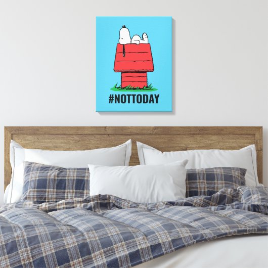 pinda's | Snoopy Napping Canvas Afdruk (Insitu (Slaapkamer))