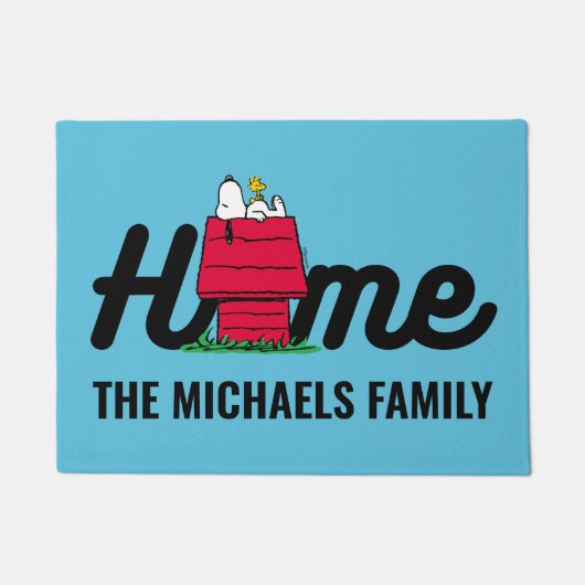 pinda's | Snoopy Napping Deurmat (Voorkant)