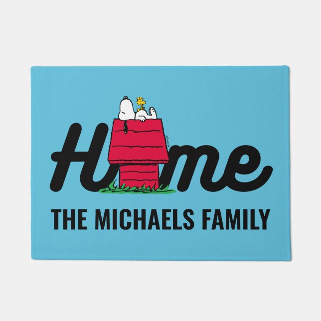 pinda's | Snoopy Napping Deurmat (Voorkant)