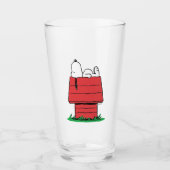 pinda's | Snoopy Napping Glas (Voorkant)