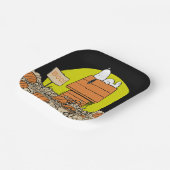 pinda's | Snoopy Napping in de pompoenpleister Papieren Bordje (Gebogen)