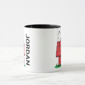 pinda's | Snoopy Napping | Jouw namen toevoegen Mok (Midden)