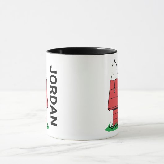 pinda's | Snoopy Napping | Jouw namen toevoegen Mok (Midden)