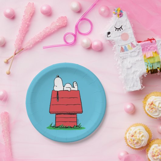 pinda's | Snoopy Napping Papieren Bordje (Feest)