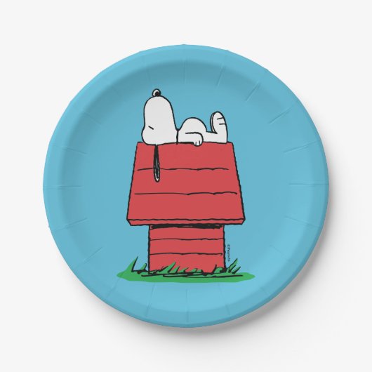 pinda's | Snoopy Napping Papieren Bordje (Voorkant)