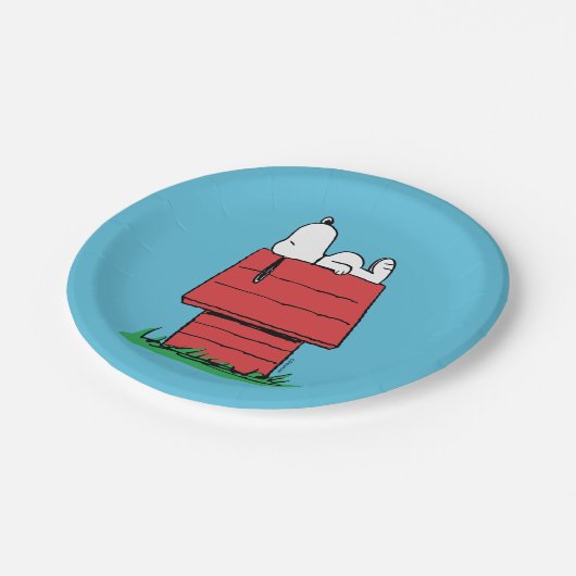 pinda's | Snoopy Napping Papieren Bordje (Gekanteld)