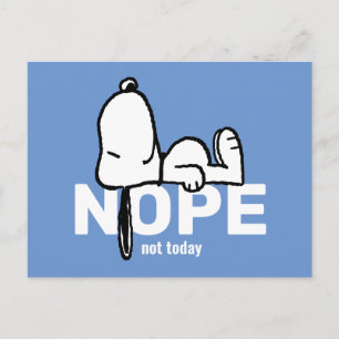 pinda's   Snoopy not Today Briefkaart