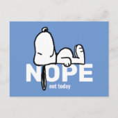 pinda's | Snoopy not Today Briefkaart (Voorkant)