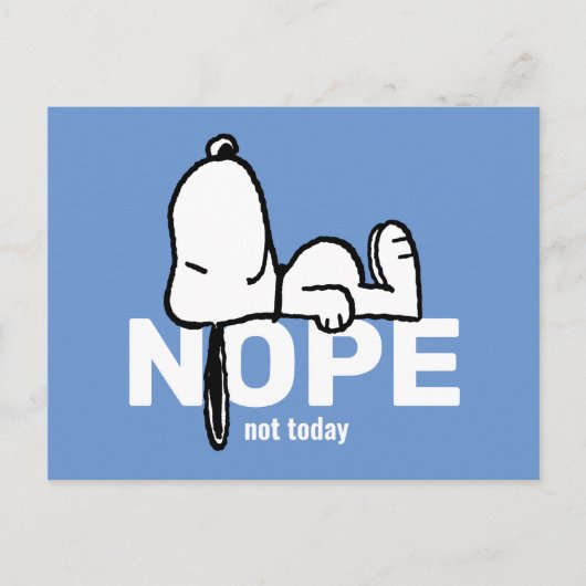 pinda's | Snoopy not Today Briefkaart (Voorkant)