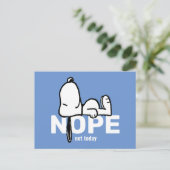 pinda's | Snoopy not Today Briefkaart (Staand voorkant)