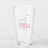 pinda's | Snoopy not Today Glas (Achterkant)