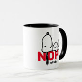 pinda's | Snoopy not Today Mok (Voorkant rechts)
