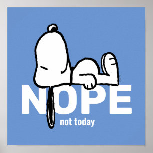 pinda's   Snoopy not Today Poster