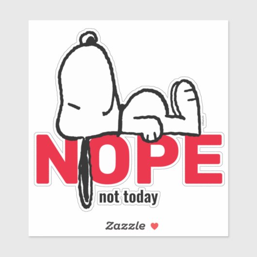 pinda's | Snoopy not Today Sticker (Vel)