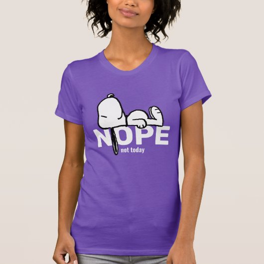 pinda's | Snoopy not Today T-shirt (Voorkant)