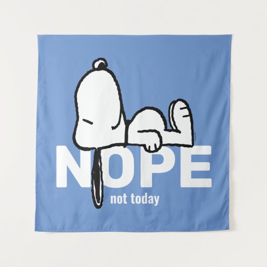 pinda's | Snoopy not Today Wandkleed (Voorkant)