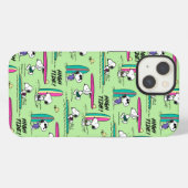 Pinda's | Snoopy Oceaan Vloed Patroon iPhone Hoesje (Achterkant horizontaal)