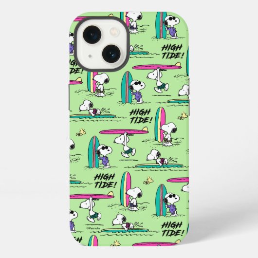 Pinda's | Snoopy Oceaan Vloed Patroon iPhone Hoesje (Achterkant)