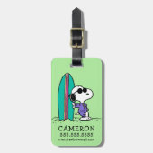 pinda's | Snoopy Ocean High Tide Bagagelabel (Voorkant verticaal)