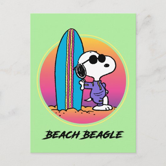pinda's | Snoopy Ocean High Tide Briefkaart (Voorkant)