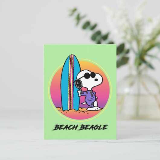 pinda's | Snoopy Ocean High Tide Briefkaart (Staand voorkant)