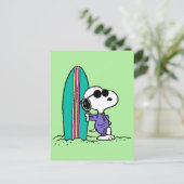 pinda's | Snoopy Ocean High Tide Briefkaart (Staand voorkant)