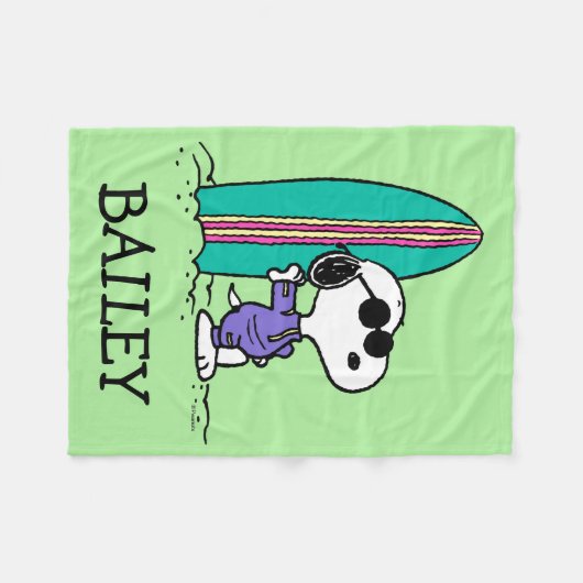 pinda's | Snoopy Ocean High Tide Fleece Deken (Voorkant (Horizontaal))