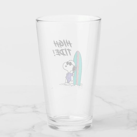 pinda's | Snoopy Ocean High Tide Glas (Achterkant)