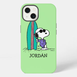 pinda's Snoopy Ocean High Tide Jouw namen toev iPhone 13 Hoesje