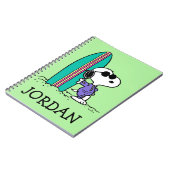 pinda's | Snoopy Ocean High Tide | Jouw namen toev Notitieboek (Linkerzijde)