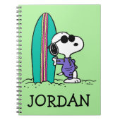 pinda's | Snoopy Ocean High Tide | Jouw namen toev Notitieboek (Voorkant)
