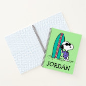 pinda's | Snoopy Ocean High Tide | Jouw namen toev Notitieboek (Binnen)