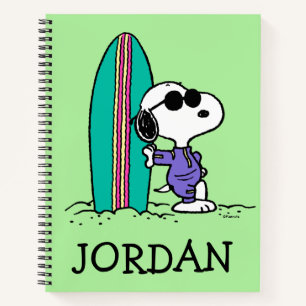 pinda's   Snoopy Ocean High Tide   Jouw namen toev Notitieboek