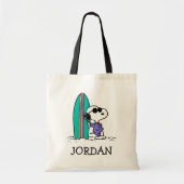 pinda's | Snoopy Ocean High Tide | Jouw namen toev Tote Bag (Voorkant)