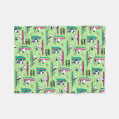 pinda's | Snoopy Ocean High Tide Pattern Fleece Deken (Voorkant (Horizontaal))