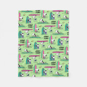 pinda's | Snoopy Ocean High Tide Pattern Fleece Deken (Voorkant)