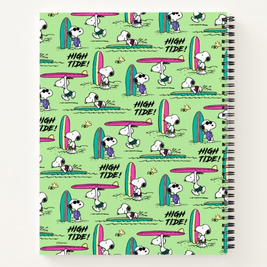 pinda's | Snoopy Ocean High Tide Pattern Notitieboek (Achterkant)