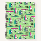 pinda's | Snoopy Ocean High Tide Pattern Notitieboek (Voorkant)