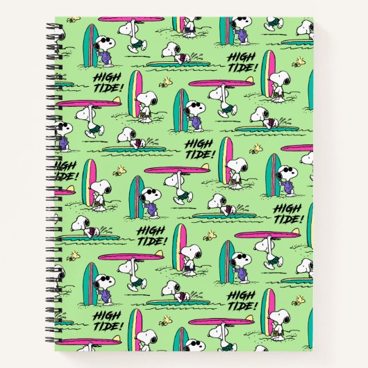 pinda's | Snoopy Ocean High Tide Pattern Notitieboek (Voorkant)