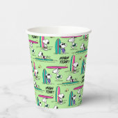 pinda's | Snoopy Ocean High Tide Pattern Papieren Bekers (Links)
