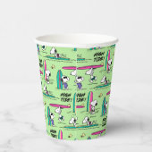 pinda's | Snoopy Ocean High Tide Pattern Papieren Bekers (Rechts)