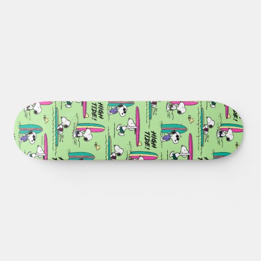 pinda's | Snoopy Ocean High Tide Pattern Persoonlijk Skateboard (Horizontaal)